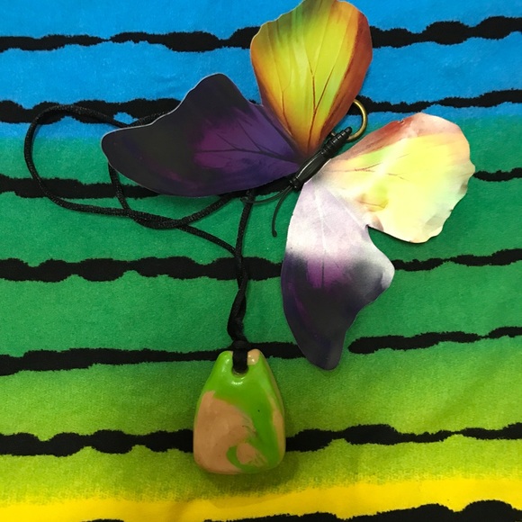 Ceramic Vintage One of a Kind Handmade Boho Necklace - Picture 9 of 16